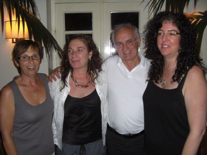 מימין לשמאל: רפאלה רונן, הלמוט דונהוף, ענת סלע, גבי דונהוף