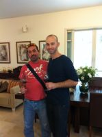 עידו לוינסון (מימין) עם אסף מרגלית