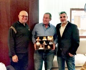 שמואל בוקסר (במרכז) עם אלון גונן ורני רוגל