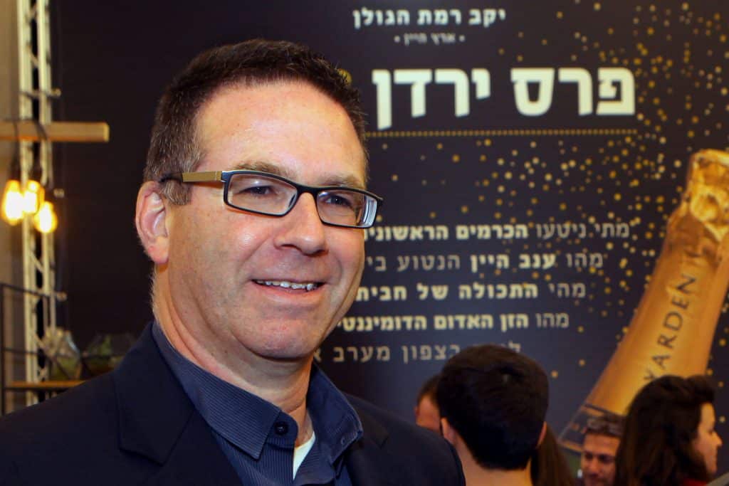 יאיר שפירא מנכ"ל יקב רמת הגולן. גם הוא הגיע מהקפה. צילום דוד סילברמן dpsimages
