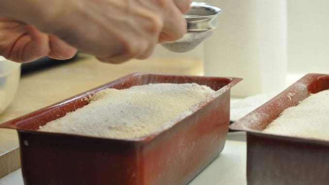 לחם כוסמין רגע לפני כניסתו לאפייה. צילום איריס לוי
