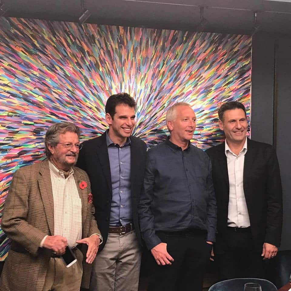 חברי הקוורטט מימין לשמאל: גולן פלם, דורון רב הון, ערן פיק, אלי בן זקן. צילום Alistair Cooper MW מדף הפייסבוק