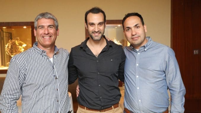 משמאל לימין: נדב ארנס, רן אסא, יוסי אדרי – יקב כרמל. צילום רפי דלויה