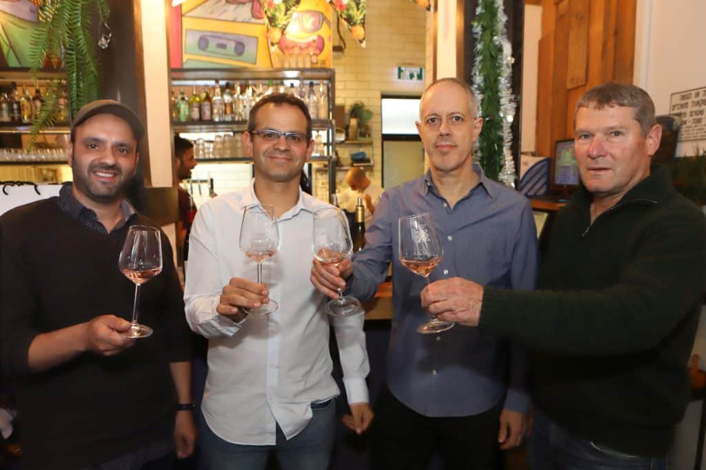 צוות רקנאטי: גיל שצברג (מימין) – סמנכ"ל, נועם יעקובי – המנכ"ל הפורש, יניב ענבר – המנכ"ל החדש, קובי ארביב – יינן ראשי. צילום דוד סילברמן dpsimages