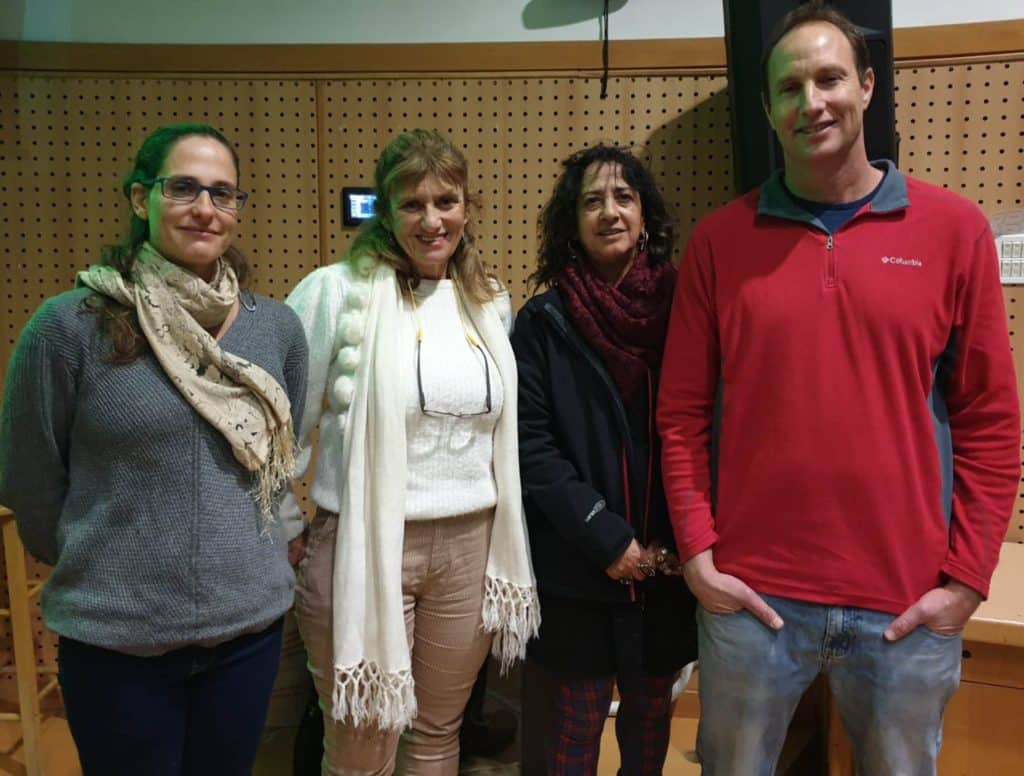 אנשי מו"פ צפון (מימין לשמאל): ד''ר עומר קריין, ד''ר רקפת שרון, חיה רק יהלום - מנכ"לית מו"פ צפון, ד''ר מרי דפני-ילין. צילום תקשורות