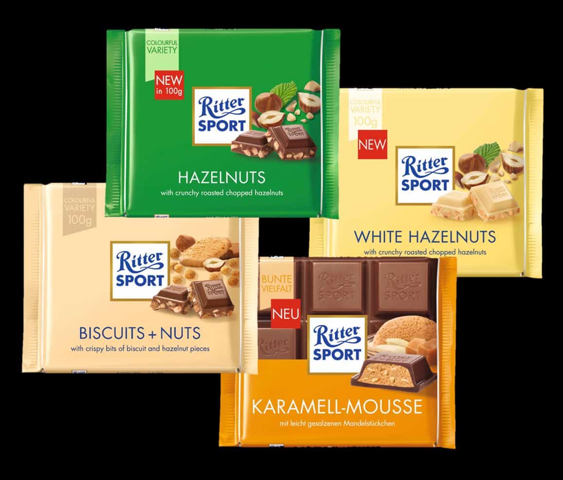 4 שוקולדים חדשים של Ritter Sport
