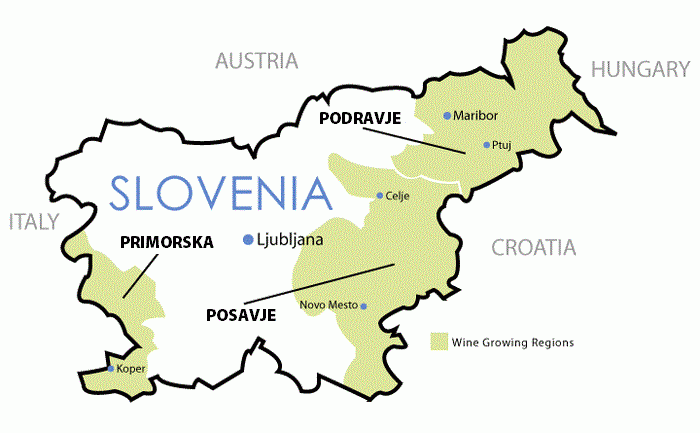 אזורי היין של סלובניה