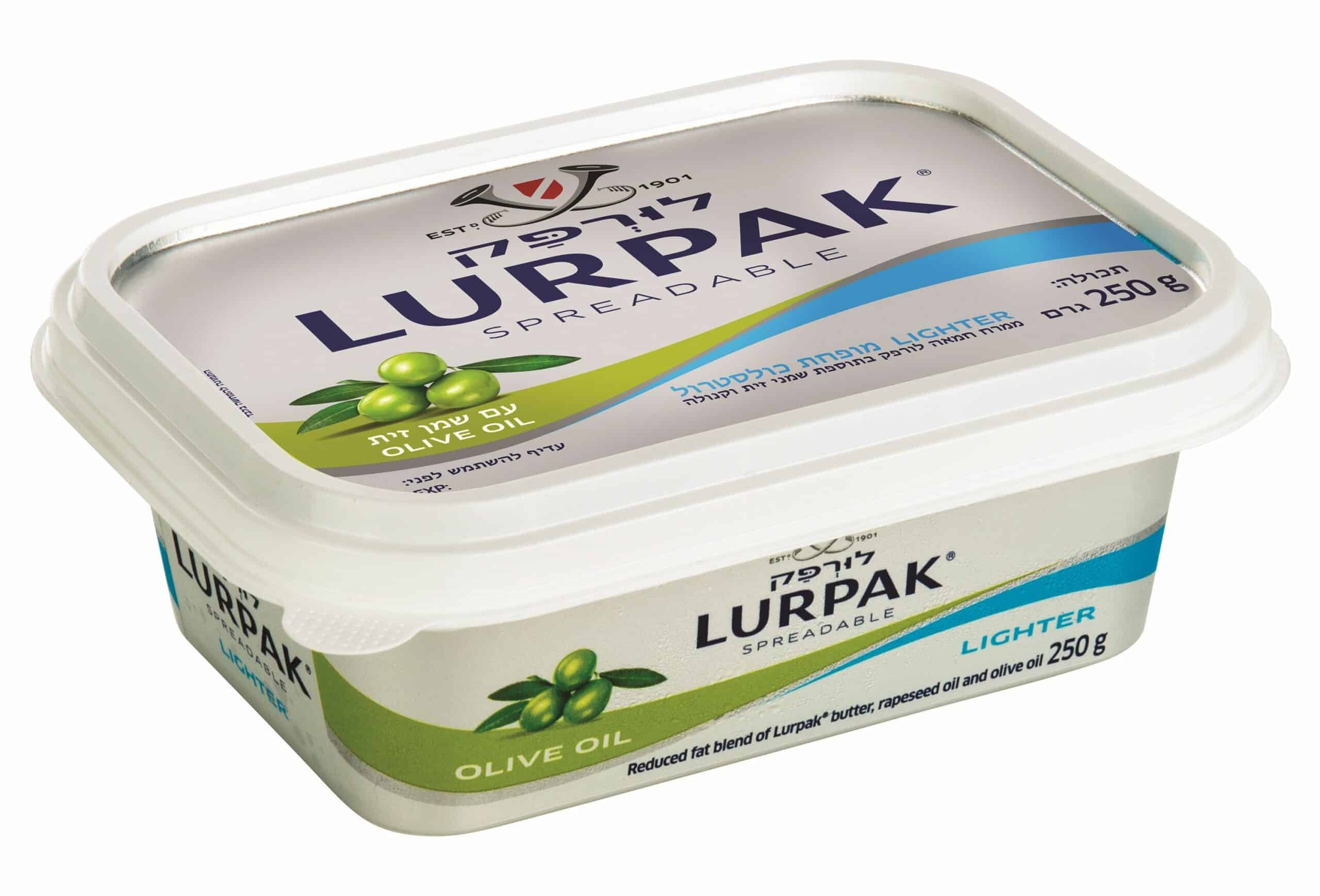 וילי פוד מרחיבה את מותג ממרח החמאה עם LURPAK שמן זית