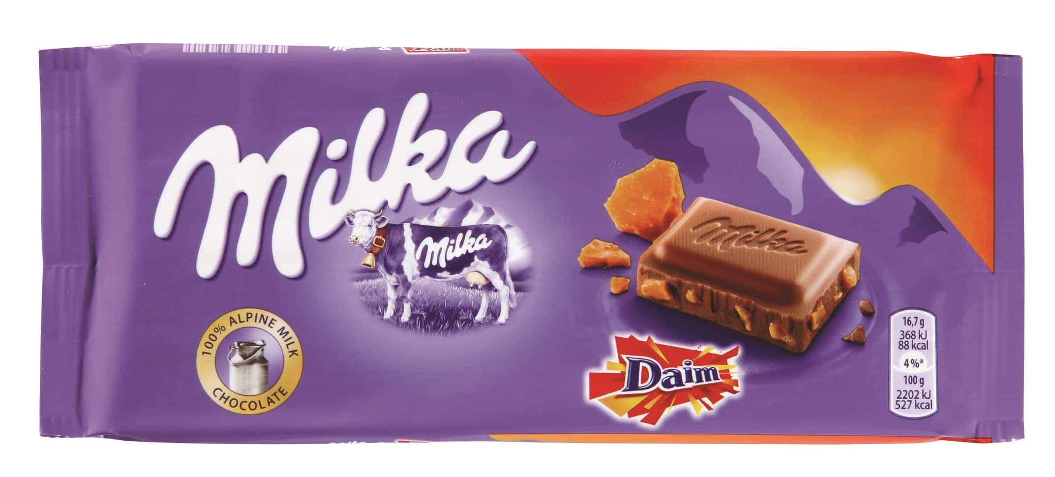 שילוב חדש של שוקולד MILKA עם שוקולד DAIM