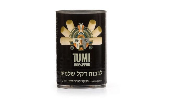 בין המוצרים לבבות דקל שלמים