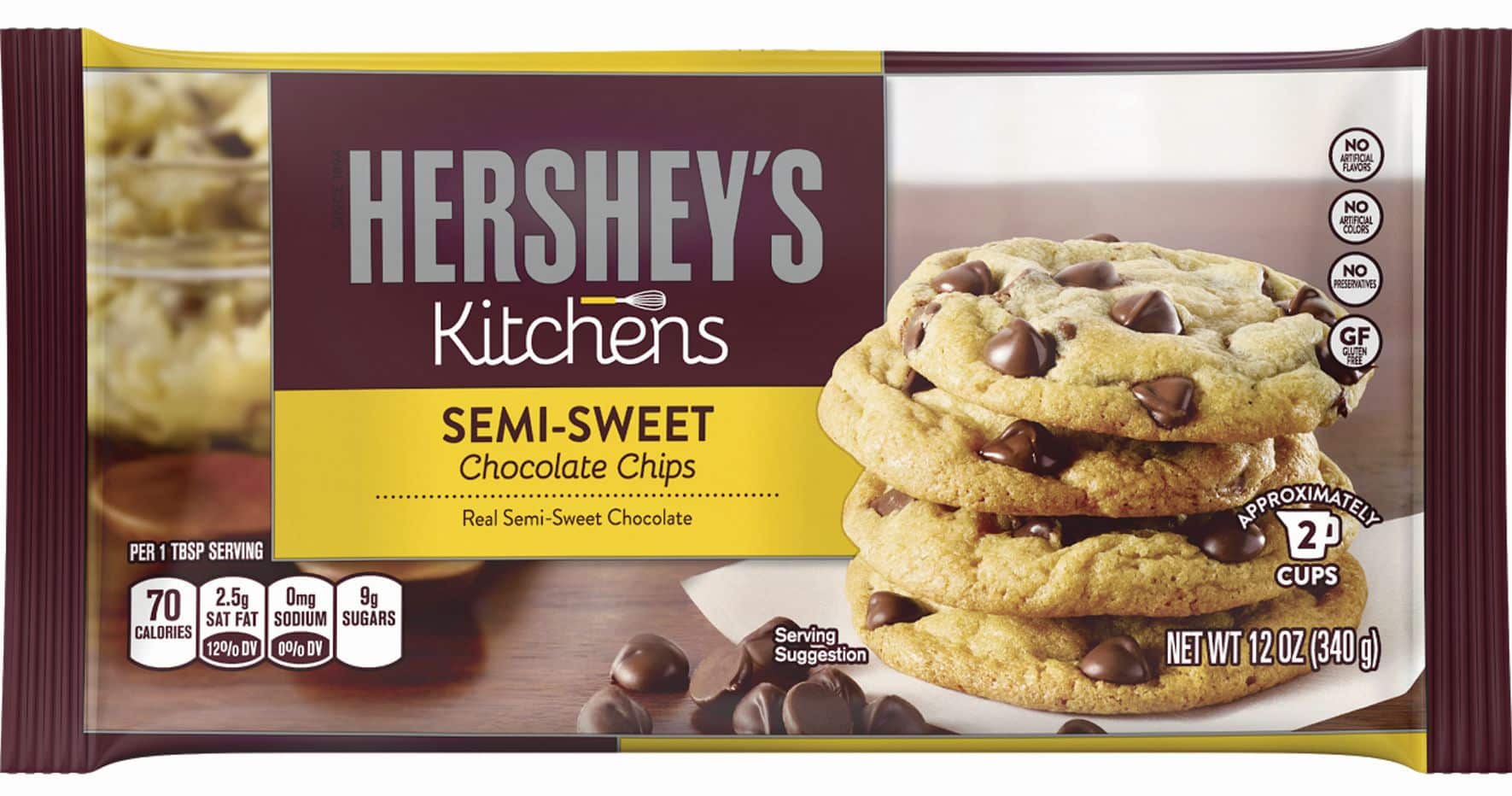 לחובבי אפייה וקונדיטוריה: הרשי Semi Sweet – נטיפים משוקולד מריר לאפייה