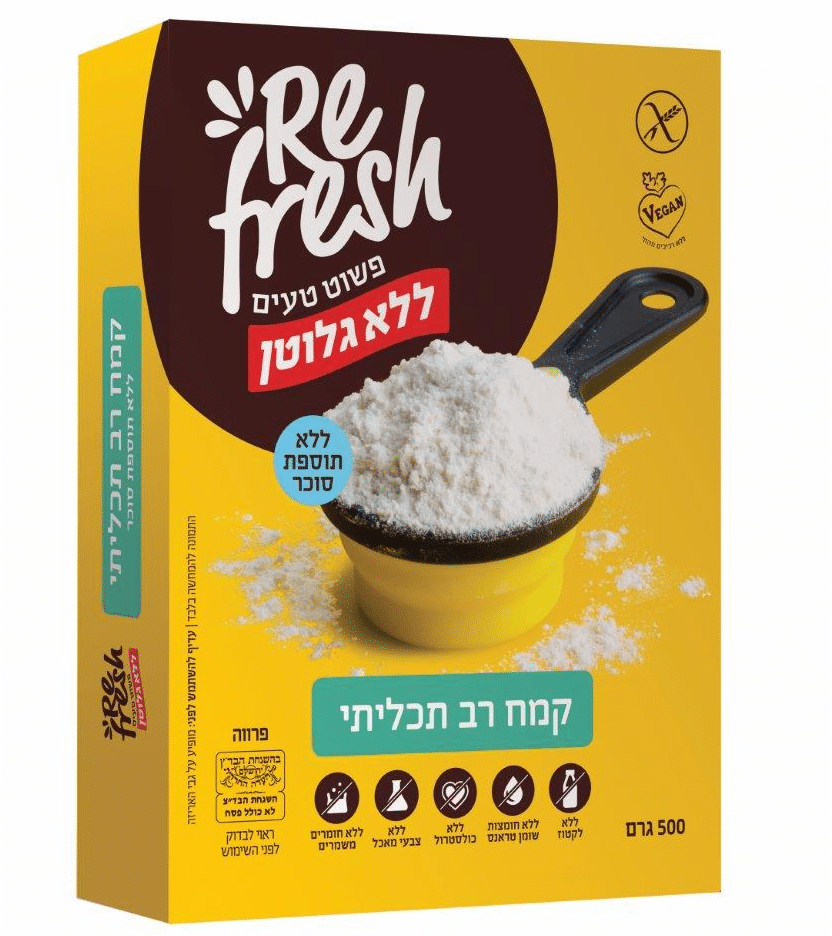 מותג Refresh יחליף את השם נטורל קייקס בכל קטגוריות המוצרים. צילום image art studio