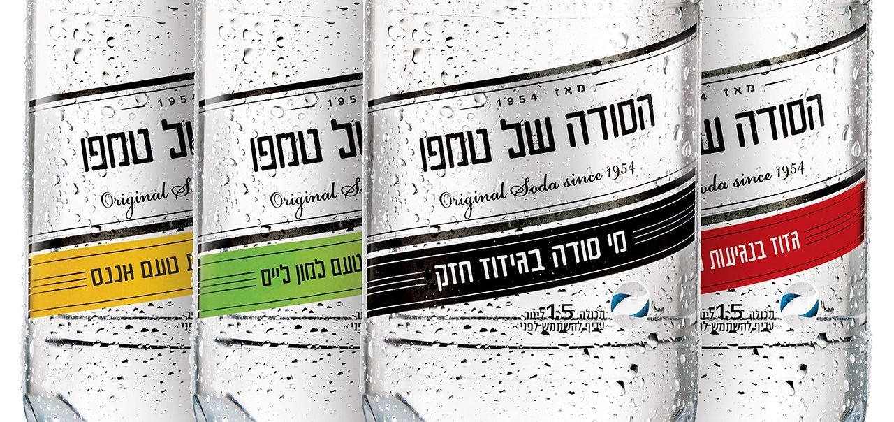 הסודה של טמפו בבקבוק ונראות חדשים