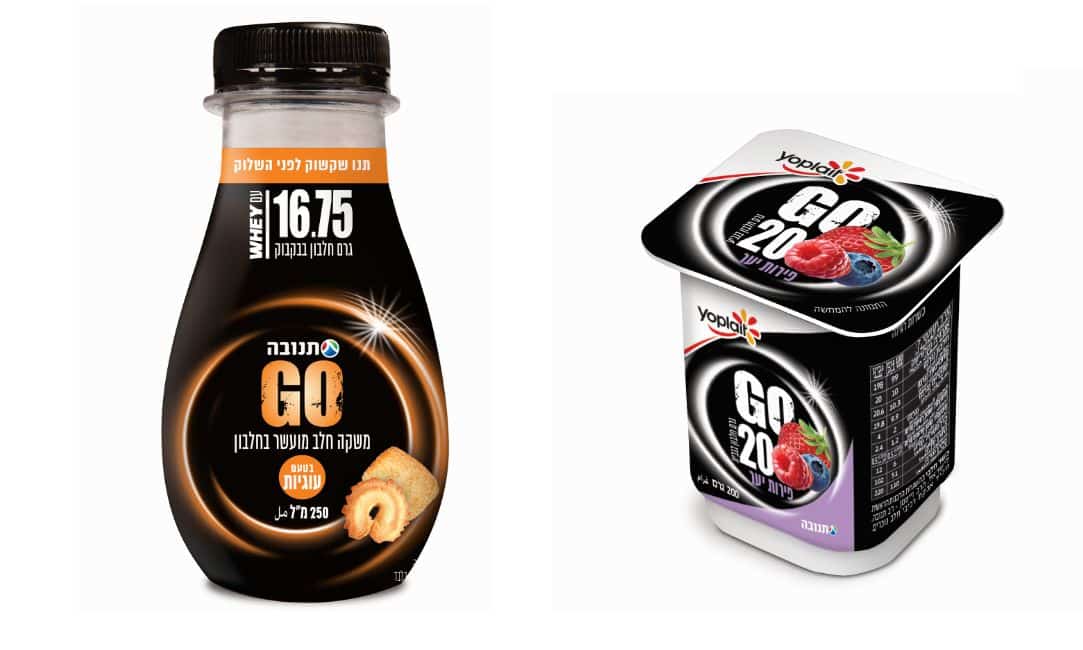 תנובה מרחיבה את מותג GO לעוסקים בספורט: משקה חלב בטעם עוגיות ויוגורט עם פירות יער