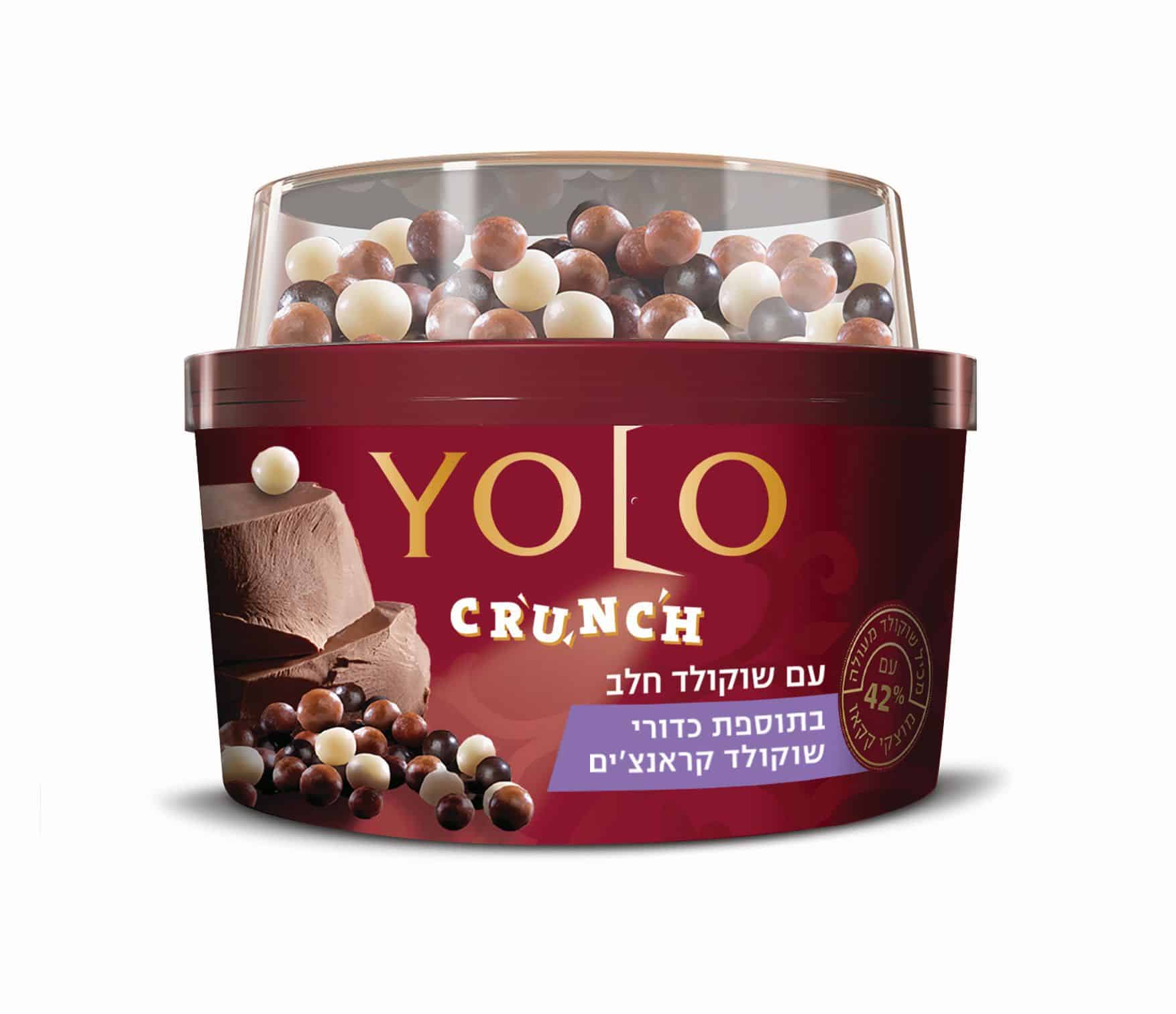 YOLO חדש עם תוספות קראנצ'יות על בסיס קרמו שוקולד