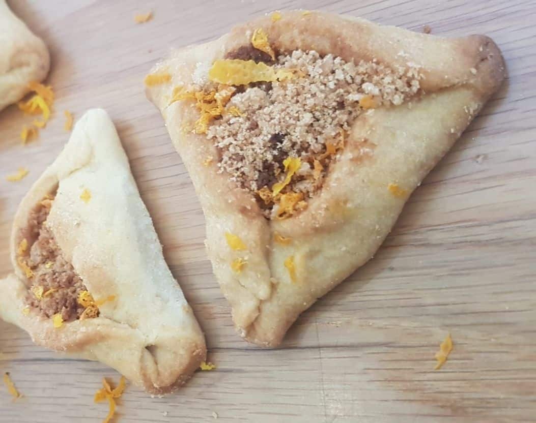 אוזני המן במילוי עוגיות חמאה ותפוז