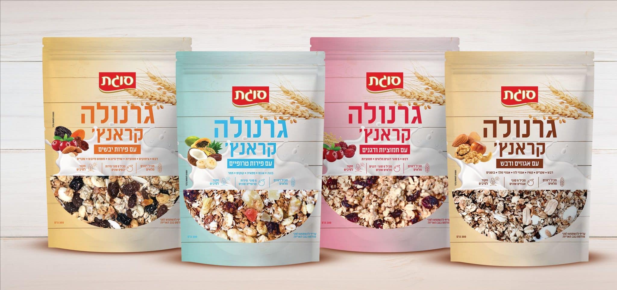 חדש מסוגת: סדרת תערובות גרנולה קראנץ'