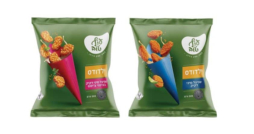 שני מיני שניצל חדשים בסדרת ילדודס של עוף טוב: דקיק מצופה ודקיק בציפוי צ'יפס