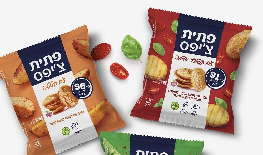 חדש: פתית צ'יפס – חטיף מקמח ירקות וקטניות