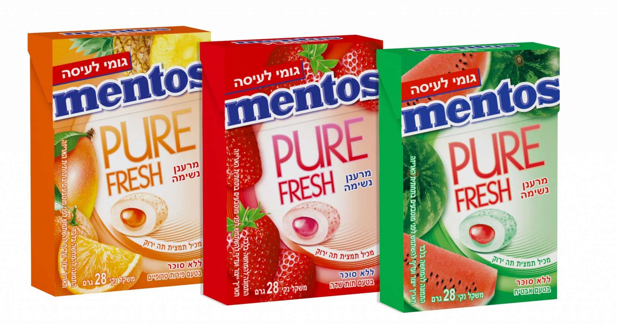 חדש ממנטוס: מסטיק PURE FRESH בקופסה