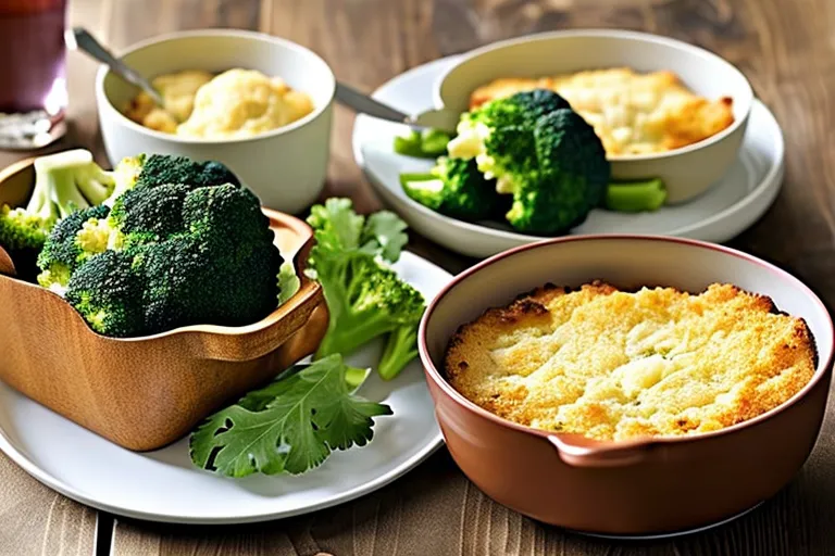 Cauliflower and Broccoli Gratin with Cheesy Breadcrumbs