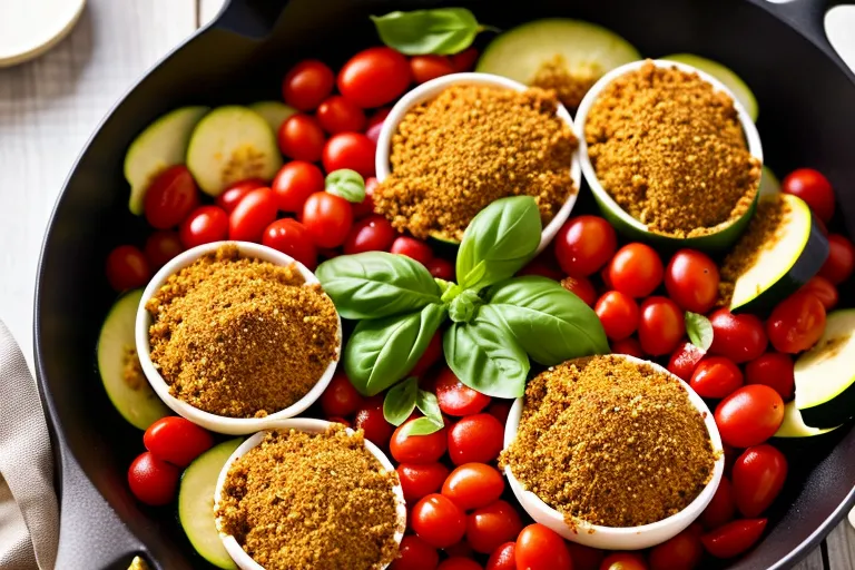 Zucchini and Tomato Tian with Herbed Breadcrumbs