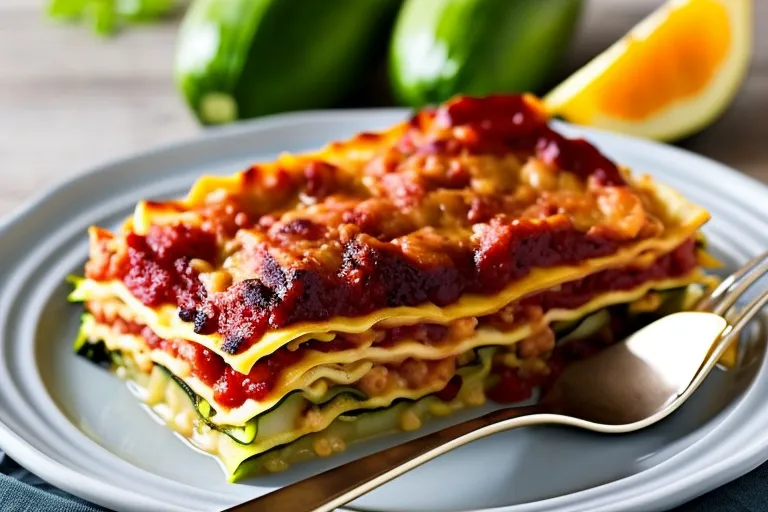 Zucchini Lasagna with Ground Turkey