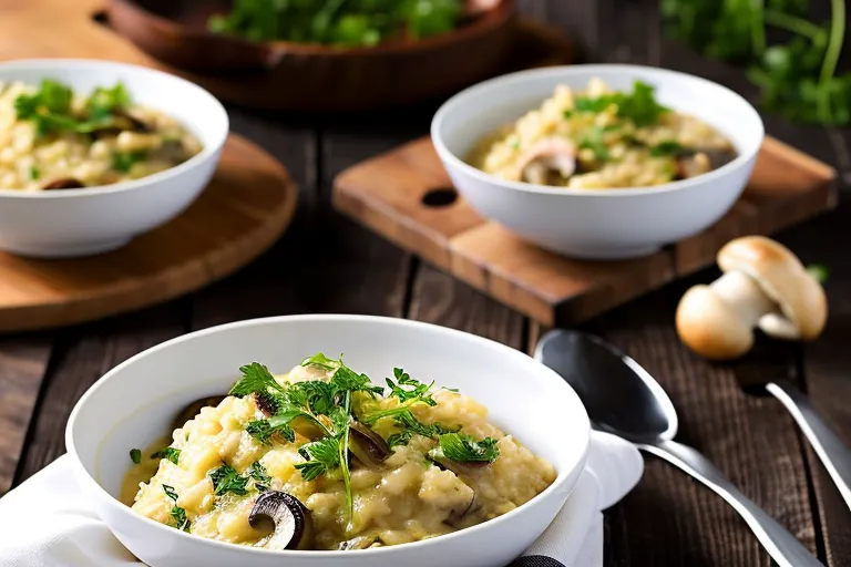 Cheese and Mushroom Risotto