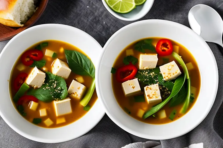 Coconut Curry Tofu Noodle Soup