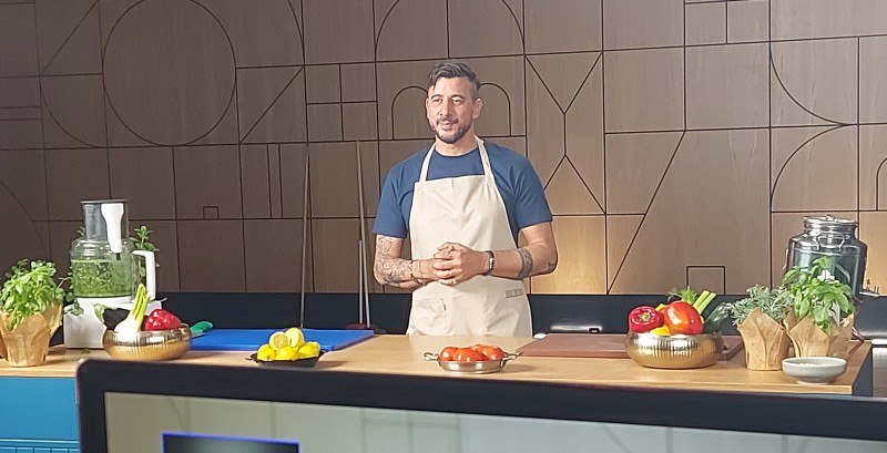 שף אביב משה בקמפיין של Sodexo ישראל לצמצום בזבוז מזון