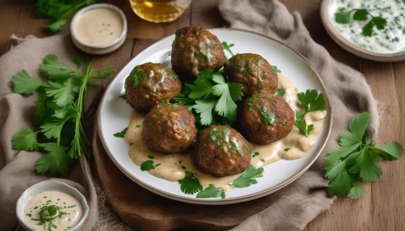 קציצות טלה עם כמון ופטרוזיליה
