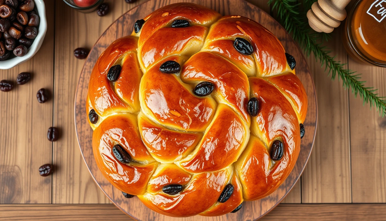 חלה עגולה עם צימוקים: הגרסה המתוקה לשולחן ראש השנה